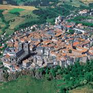 vue aérienne de st flour